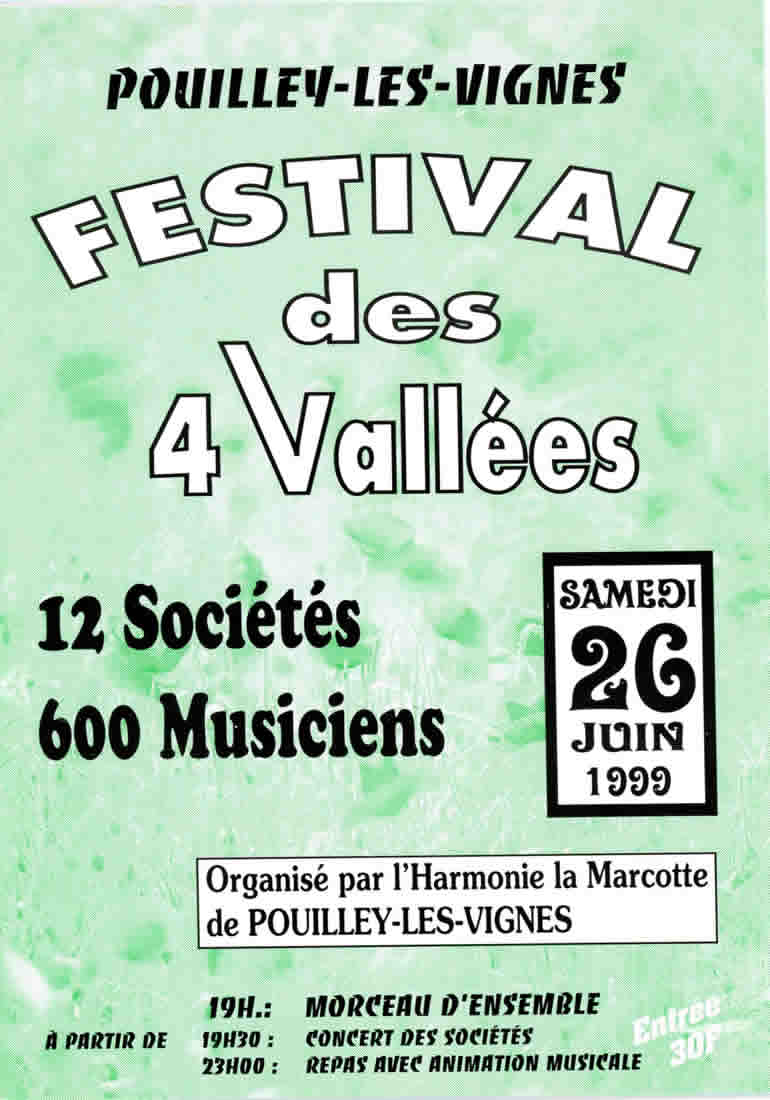 1999 Concert de Printemps - Festival 4 vallées